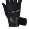 Equestro Guanti in tessuto tecnico con logo multicolor - Nero