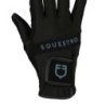 Equestro Guanti in tessuto tecnico con logo multicolor - Nero