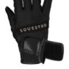Equestro Guanti in tessuto tecnico con logo multicolor - Nero