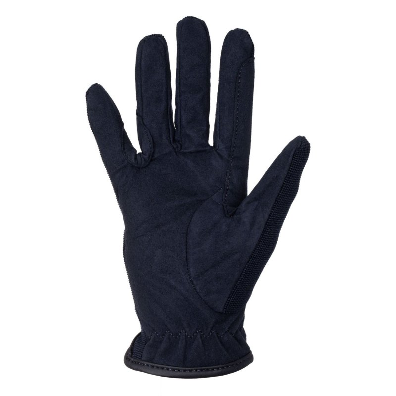 Umbria Equitazione Guanti pelle sintetica amara - Blu navy