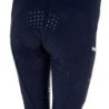 Equestro Leggings bambina con decorazioni perforate - Blu navy