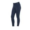 Equestro Leggings bambina slim fit grip con logo - Blu navy