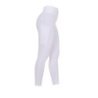 Equestro Leggings bambina slim fit grip con logo - Bianco