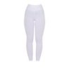 Equestro Leggings bambina slim fit grip con logo - Bianco
