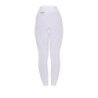 Equestro Leggings bambina slim fit grip con logo - Bianco