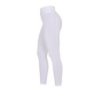 Equestro Leggings bambina slim fit grip con logo - Bianco