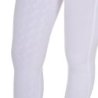 Equestro Leggings bambina slim fit grip con logo - Bianco
