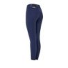 Equestro Leggings bambina slim fit grip con logo - Blu navy