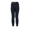 Equestro Leggings bambina slim fit grip con logo - Nero