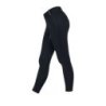Equestro Leggings bambina slim fit grip con logo - Nero