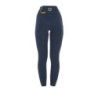 Equestro Leggings da donna con fodera in pile - Blu navy