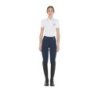 Equestro Leggings da donna con fodera in pile - Blu navy
