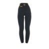 Equestro Leggings da donna con fodera in pile - Nero