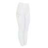 Equestro Leggings da donna con fodera in pile - Bianco