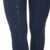 Equestro Leggings donna slim fit full grip - Blu navy