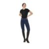 Equestro Leggings donna slim fit full grip - Blu navy