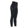 Equestro Leggings donna slim fit full grip - Nero