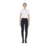 Equestro Leggings donna slim fit full grip - Nero