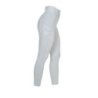 Equestro Leggings donna slim fit full grip - Bianco