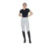 Equestro Leggings donna slim fit full grip - Bianco