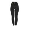 Equestro Leggings donna slim fit full grip - Nero