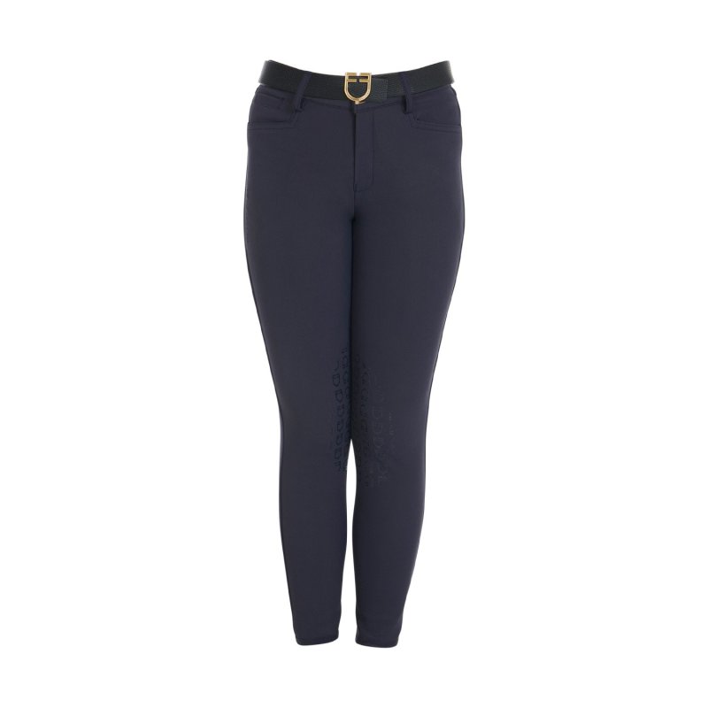 Equestro Pantaloni unisex bambini slim fit - Blu navy