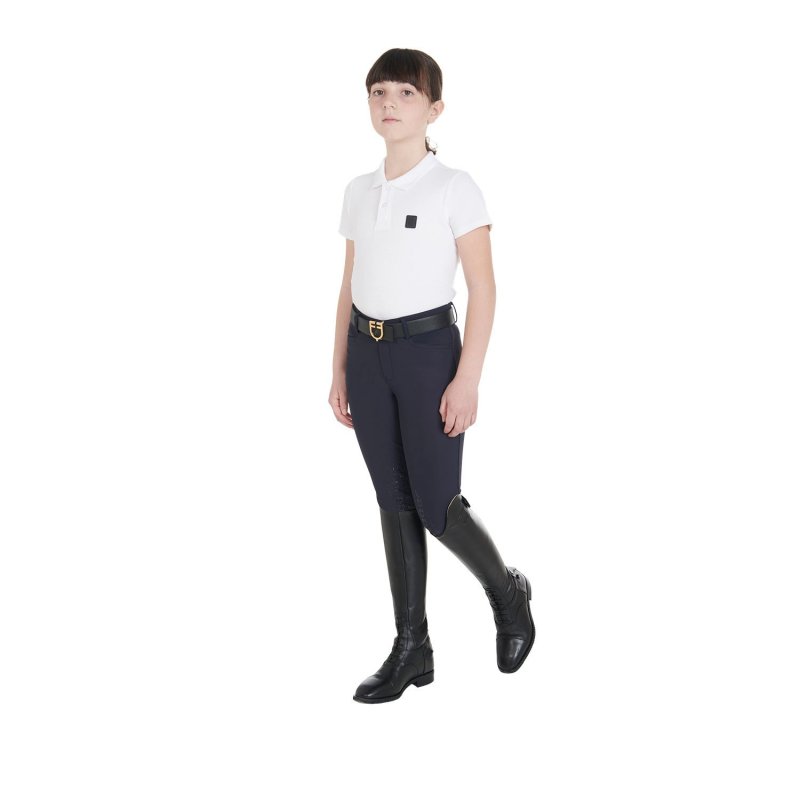 Equestro Pantaloni unisex bambini slim fit - Blu navy