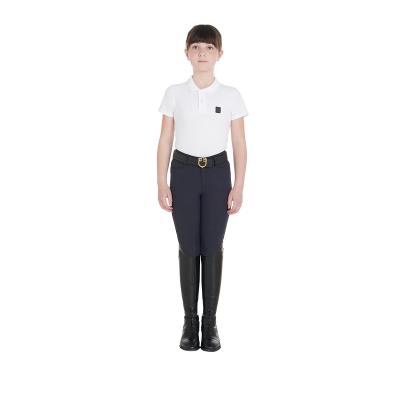 Equestro Pantaloni unisex bambini slim fit - Blu navy