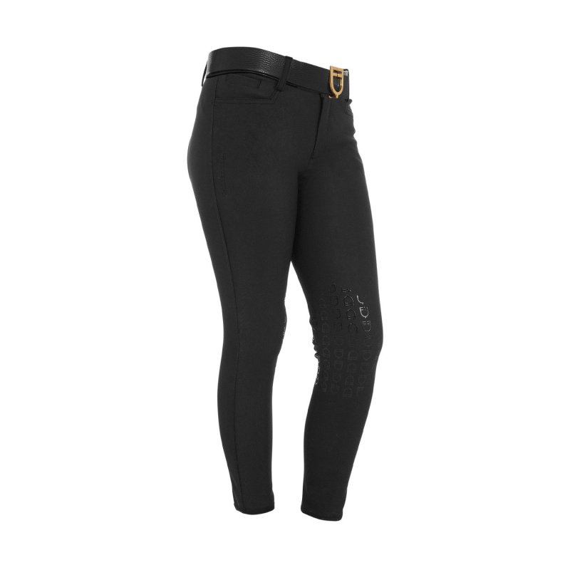Equestro Pantaloni unisex bambini slim fit - Nero