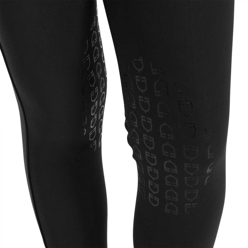 Equestro Pantaloni unisex bambini slim fit - Nero