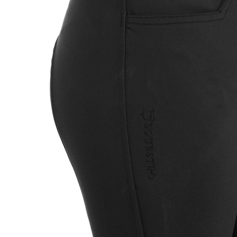Equestro Pantaloni unisex bambini slim fit - Nero