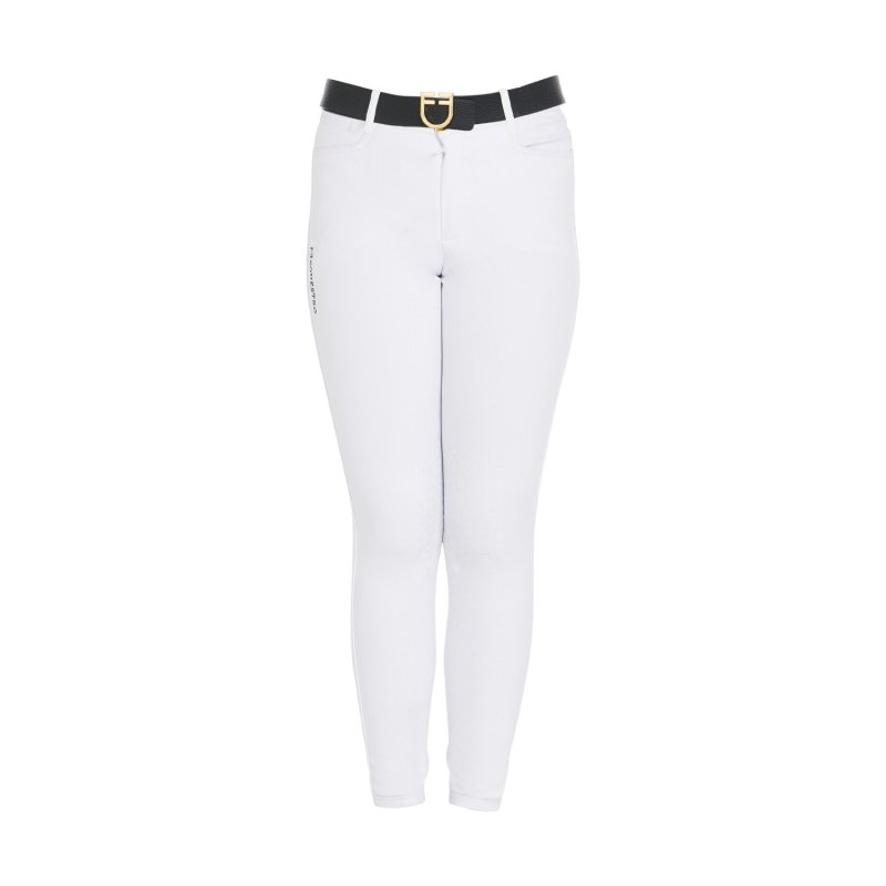Equestro Pantaloni unisex bambini slim fit - Bianco