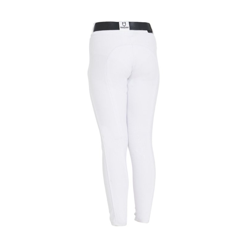 Equestro Pantaloni unisex bambini slim fit - Bianco