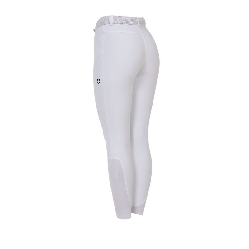 Equestro Pantalone slim fit donna Ridertechnology 2.0 cuciture termosaldate - Bianco