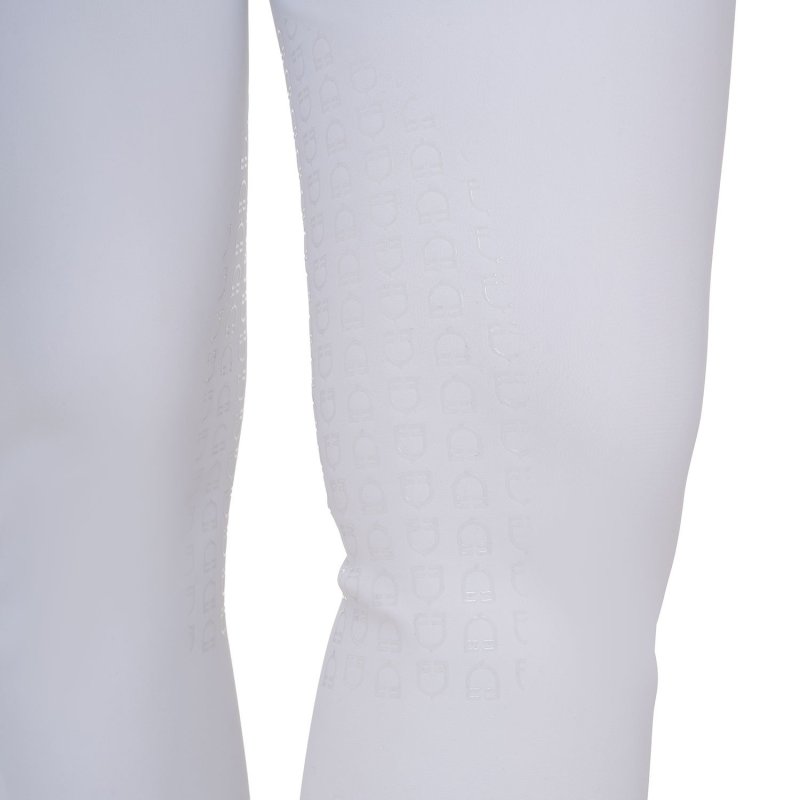 Equestro Pantalone slim fit donna Ridertechnology 2.0 cuciture termosaldate - Bianco