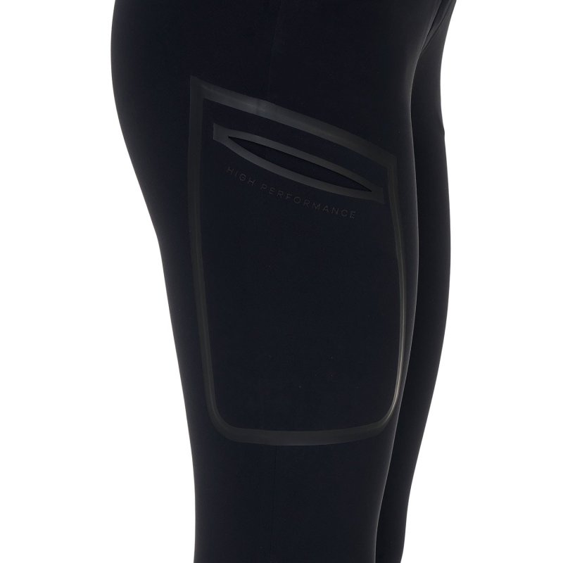 Equestro Pantalone slim fit donna Ridertechnology 2.0 cuciture termosaldate - Nero