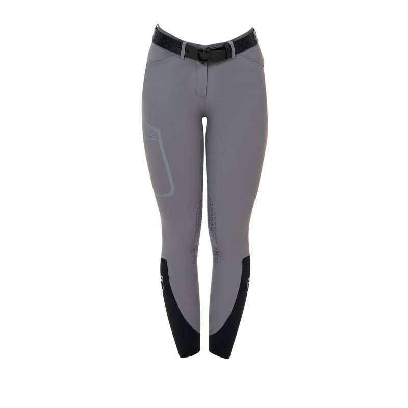Equestro Pantalone slim fit donna Ridertechnology 2.0 cuciture termosaldate - MOCKINGBIRD (18-4015)