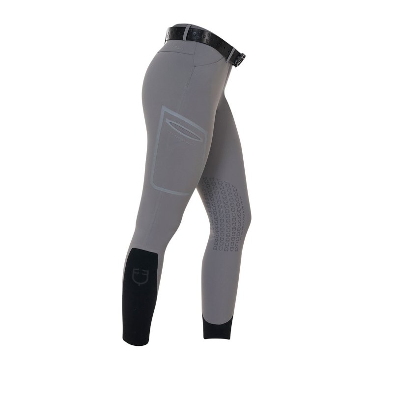 Equestro Pantalone slim fit donna Ridertechnology 2.0 cuciture termosaldate - MOCKINGBIRD (18-4015)