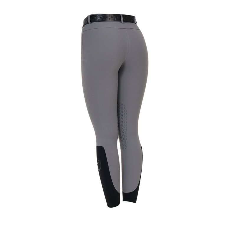 Equestro Pantalone slim fit donna Ridertechnology 2.0 cuciture termosaldate - MOCKINGBIRD (18-4015)