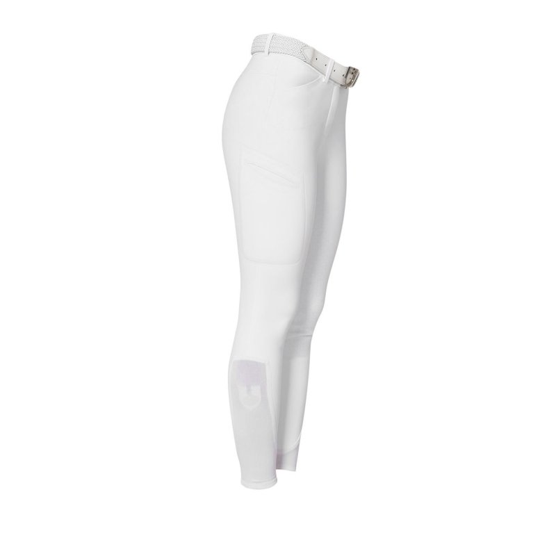 Equestro Pantalone slim fit donna Ridertechnology 2.0 full grip - Bianco