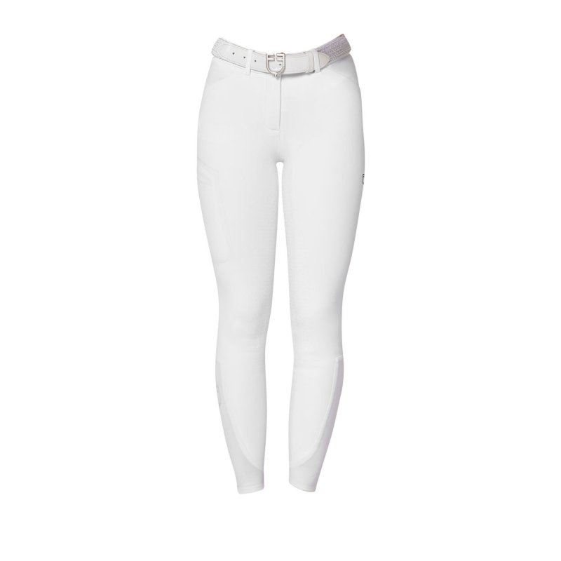 Equestro Pantalone slim fit donna Ridertechnology 2.0 full grip - Bianco
