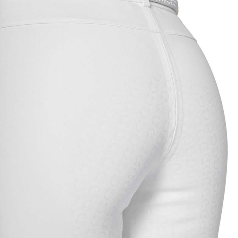 Equestro Pantalone slim fit donna Ridertechnology 2.0 full grip - Bianco