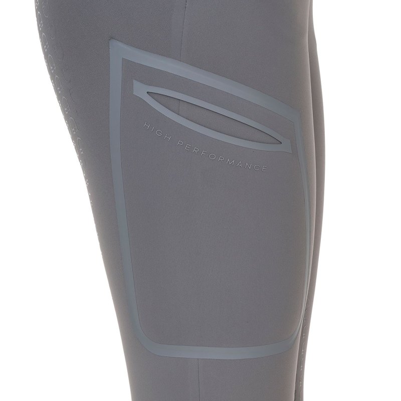 Equestro Pantalone slim fit donna Ridertechnology 2.0 full grip - MOCKINGBIRD (18-4015)