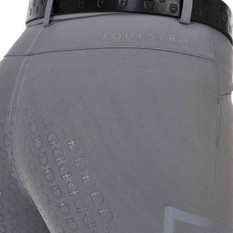 Equestro Pantalone slim fit donna Ridertechnology 2.0 full grip - MOCKINGBIRD (18-4015)