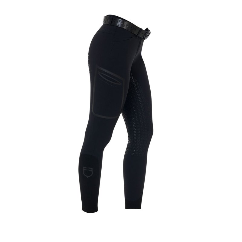 Equestro Pantalone slim fit donna Ridertechnology 2.0 full grip - Nero