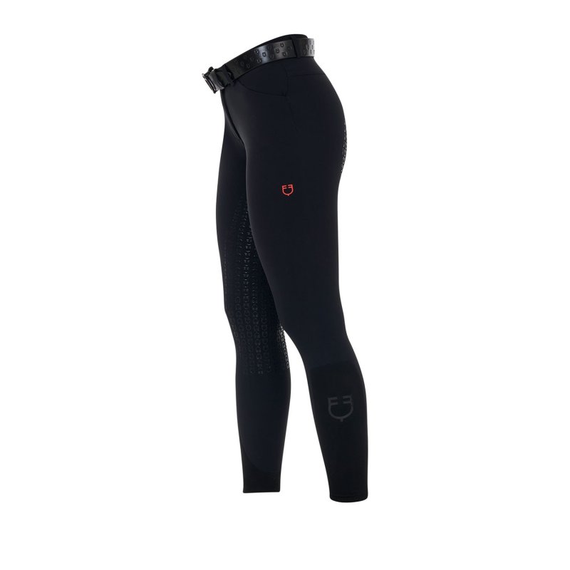 Equestro Pantalone slim fit donna Ridertechnology 2.0 full grip - Nero