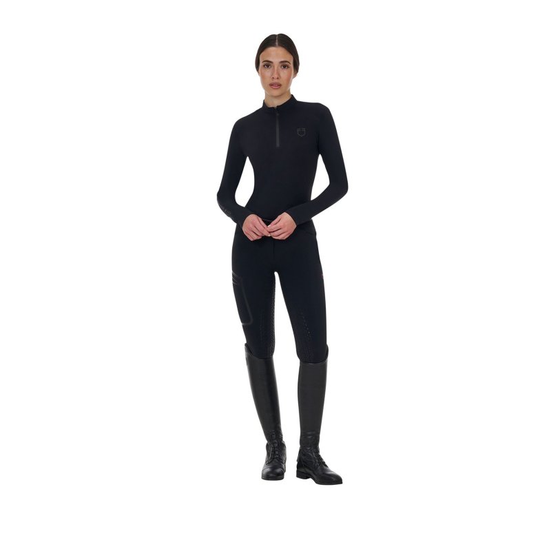Equestro Pantalone slim fit donna Ridertechnology 2.0 full grip - Nero