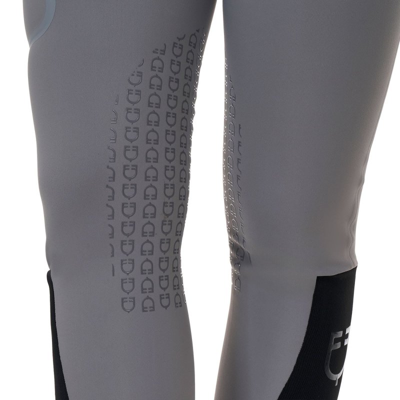 Equestro Pantalone slim fit donna vita alta Ridertechnology 2.0 cuciture termosaldate - MOCKINGBIRD (18-4015)