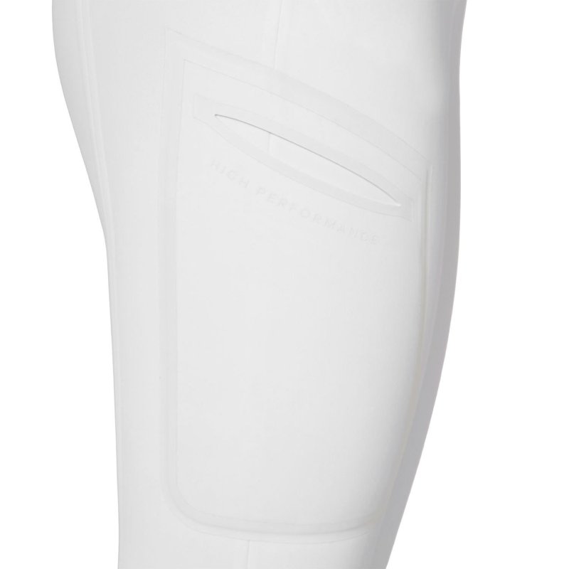 Equestro Pantalone slim fit donna vita alta Ridertechnology 2.0 cuciture termosaldate - Bianco
