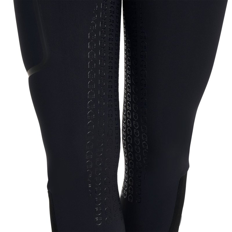 Equestro Pantalone slim fit donna vita alta Ridertechnology 2.0 full grip - Nero